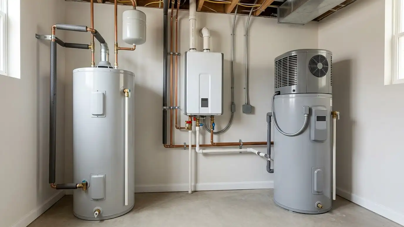 Water Heater Types Compared | Music City Appliance Repairs Water Heater Types Compared in Nashville and Middle Tennessee